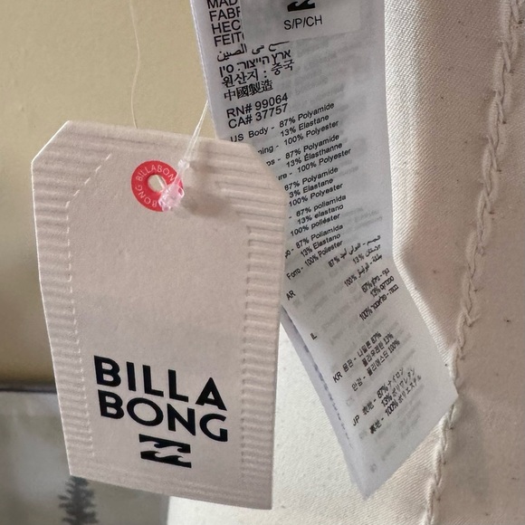 NWT - Billabong After Sunset Bikini Set - Triangle Bikini Top & Lowrider Brief - Picture 10 of 15